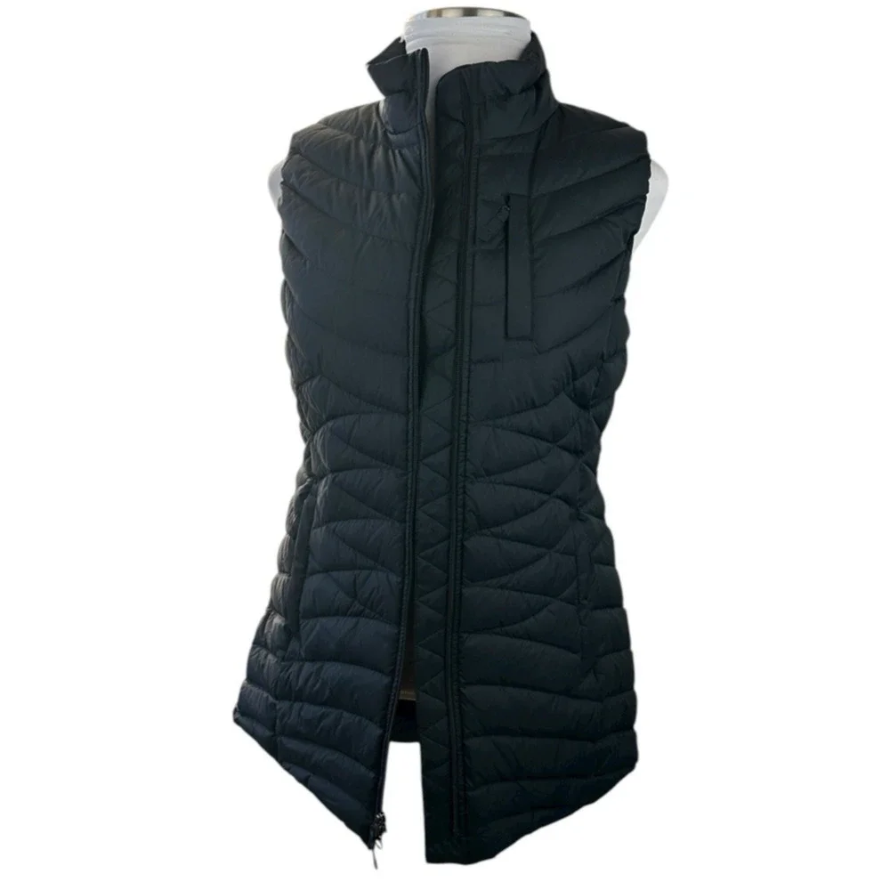 NWT Duluth Women's Cold Faithful Down Tunic Vest Full Zip Puffer in Black Medium - Picture 15 of 15